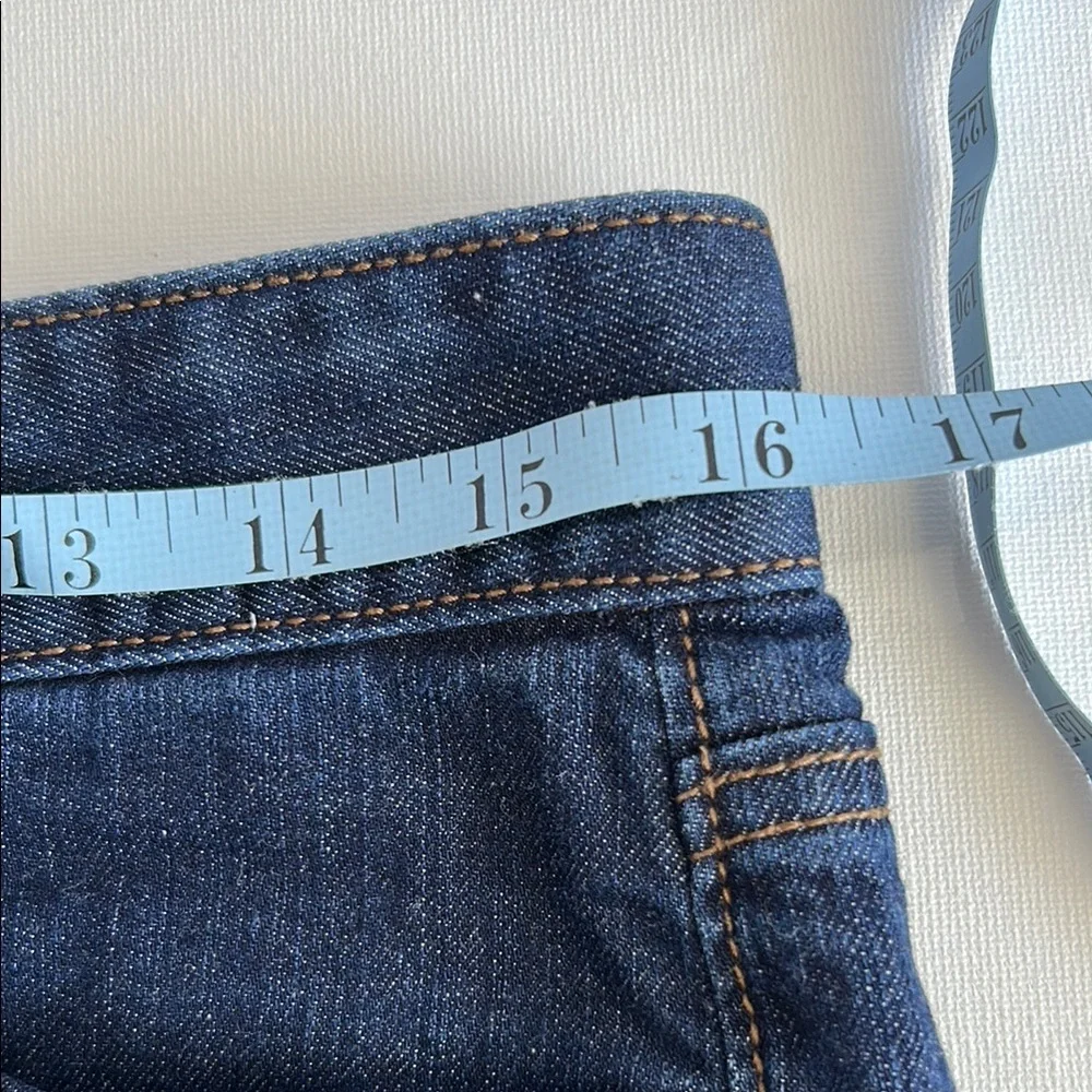 LOFT Blue Jean Shorts with Cuffed Hems